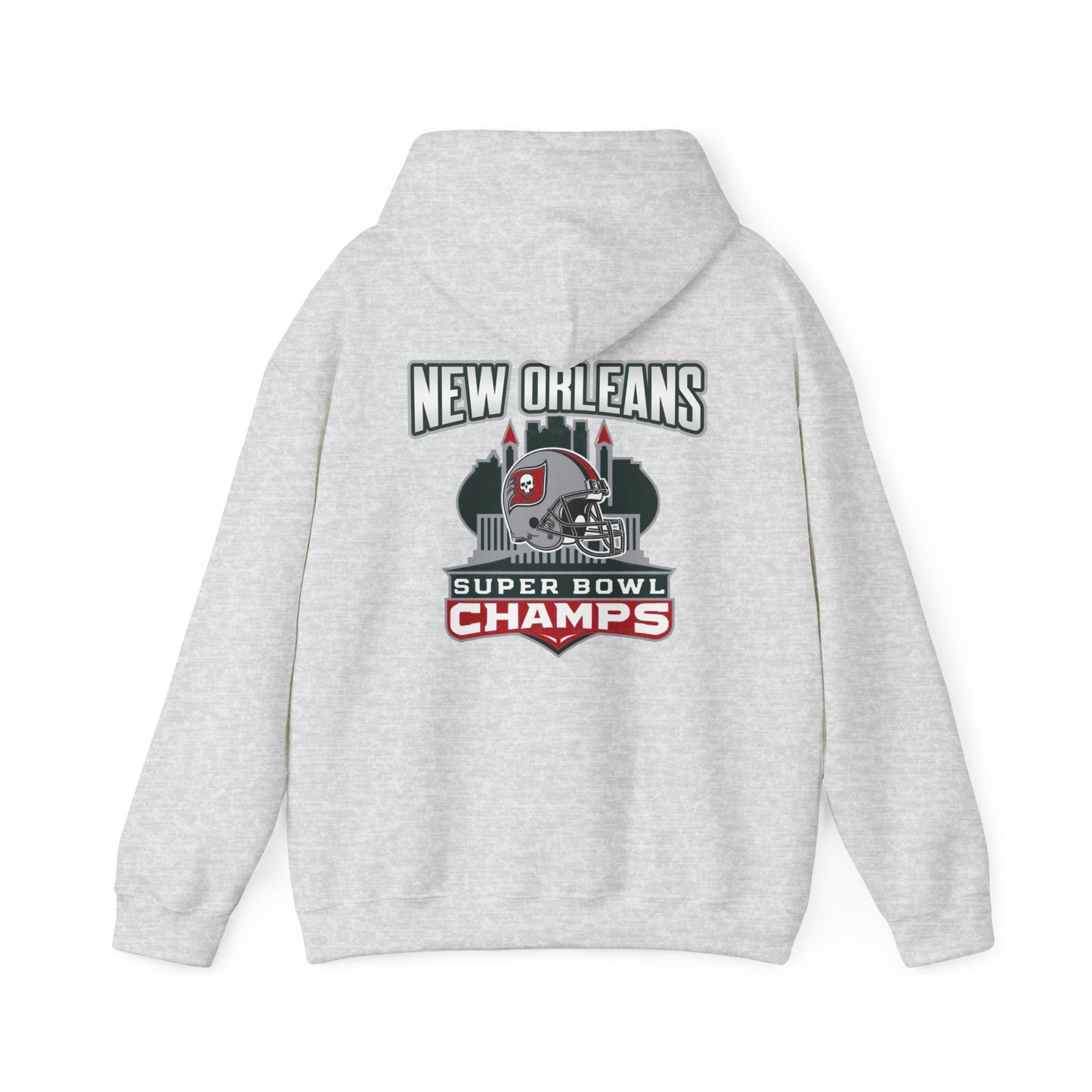 Hoodie - New Orleans Super Bowl Champs City Skyline Back Print