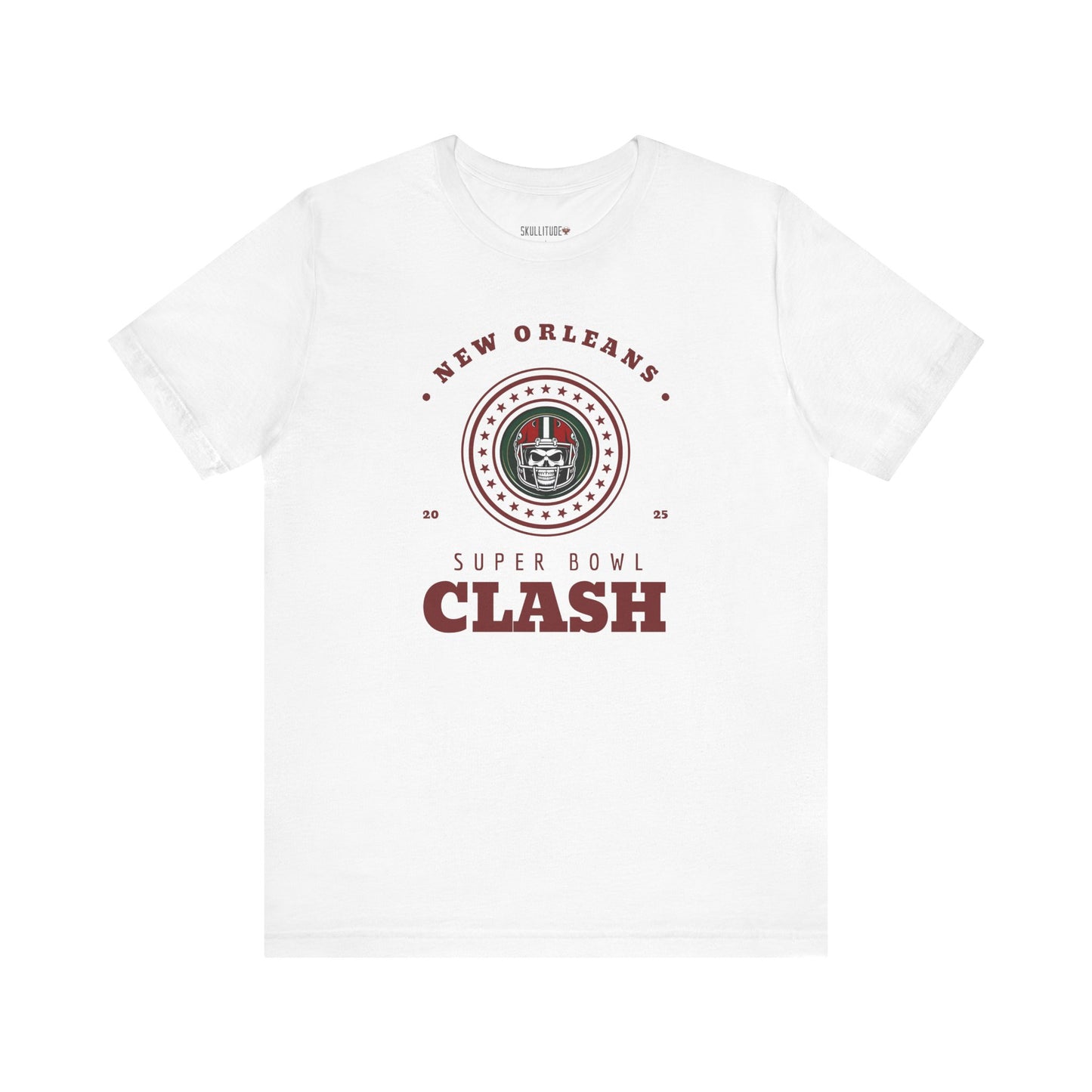 Football Tee - New Orleans 2025 Super Bowl Clash Design