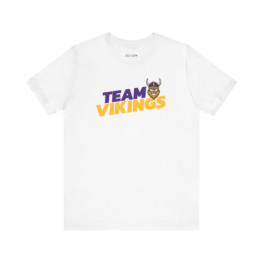 Football Tee - Team Vikings Inspired Design for Fans