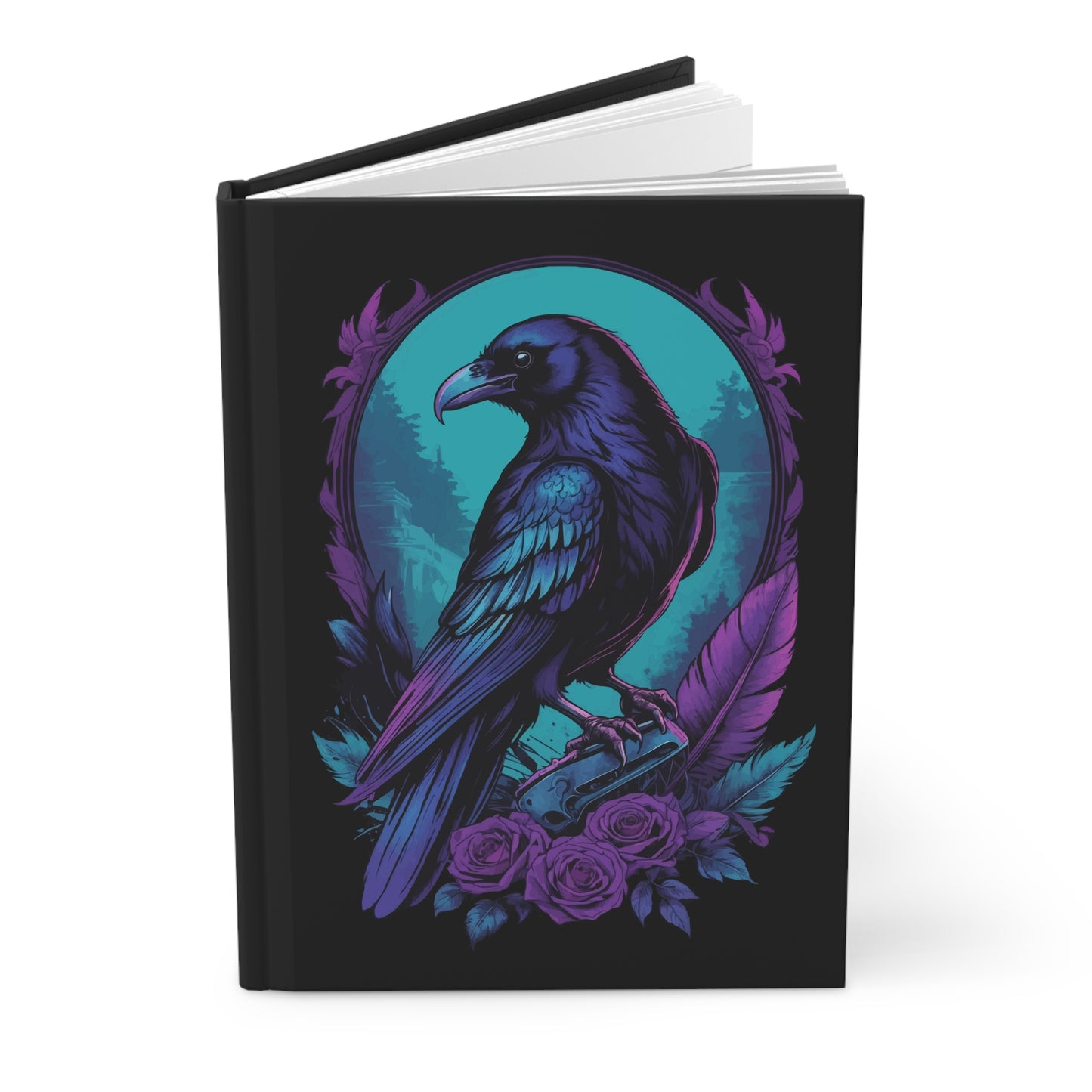 Raven and Roses Hardcover Journal Matte