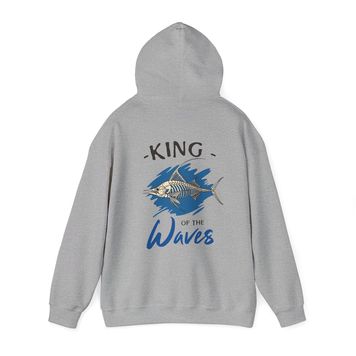 King of the Waves, Marlin fish design, Unisex Heavy Blend™ Hooded Sweatshirt