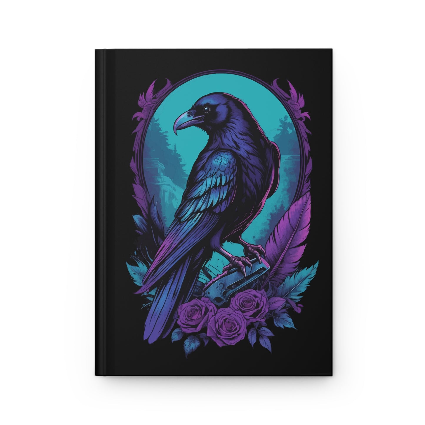 Raven and Roses Hardcover Journal Matte