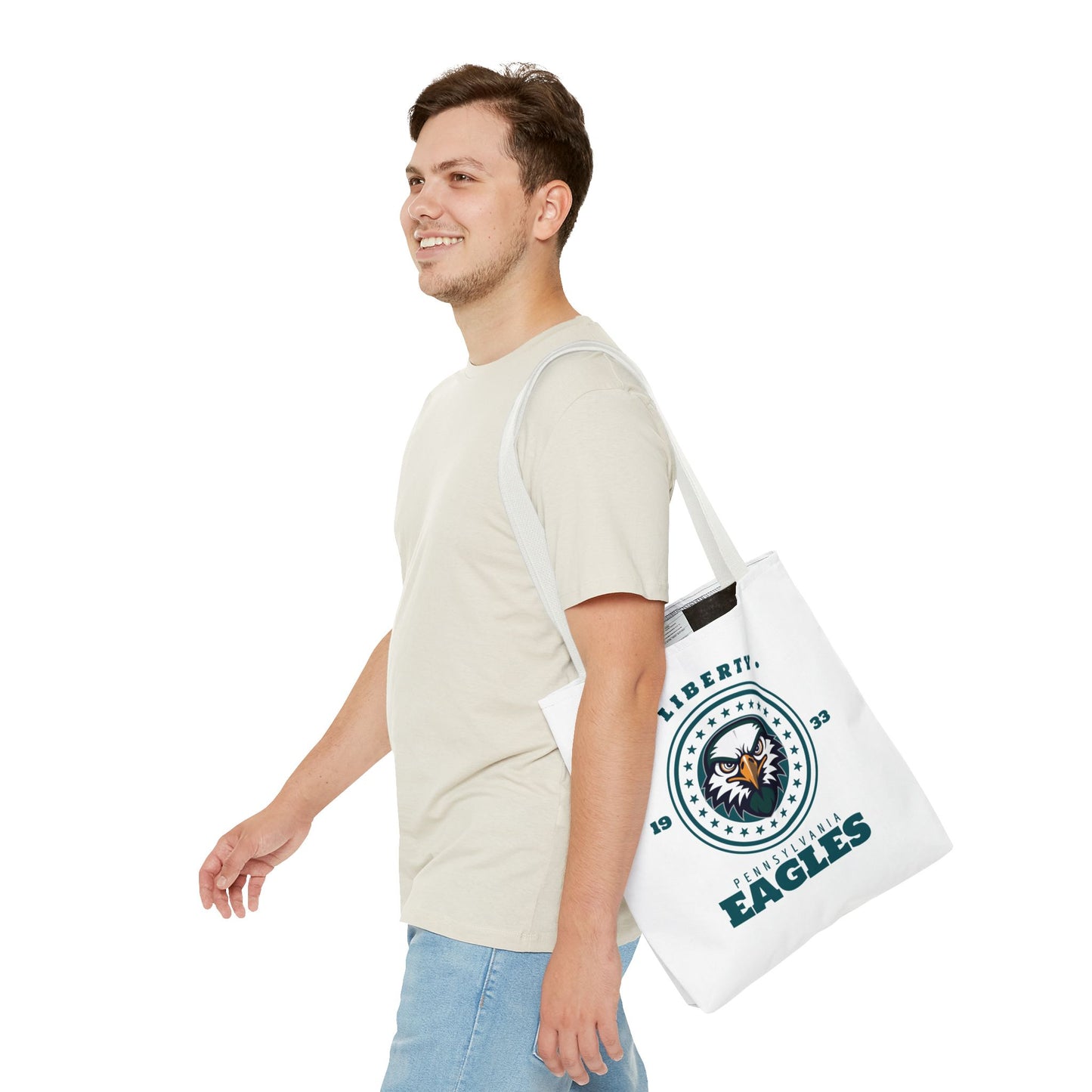 Tote Bag Liberty Eagles Football Fan Design