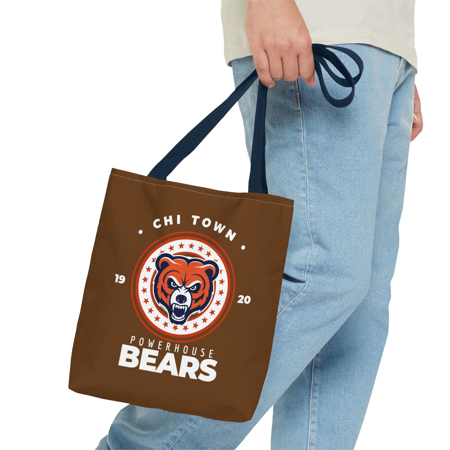 Tote Bag - Chi Town Bears Football Design for Fans and Supporters Great Gift Idea