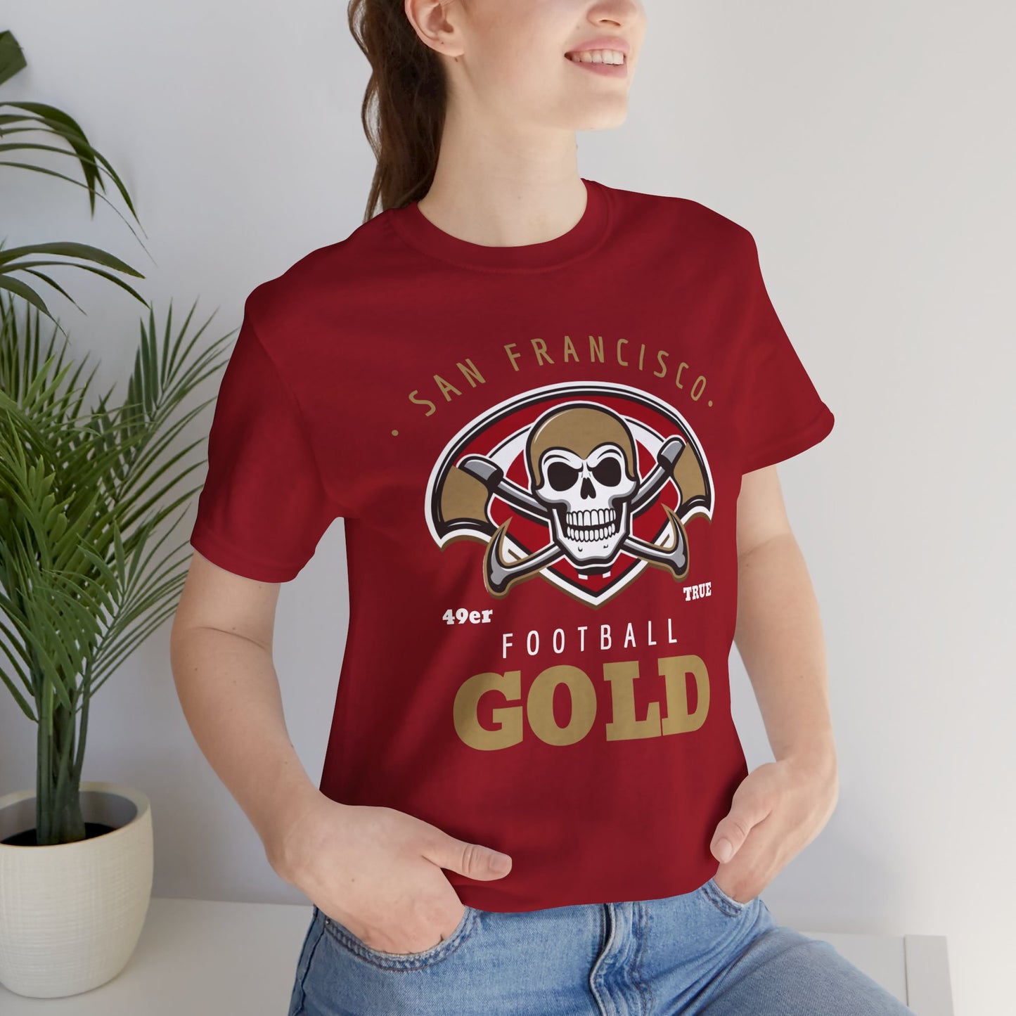 San Francisco Football Gold Unisex Tee - For 49ers Fans