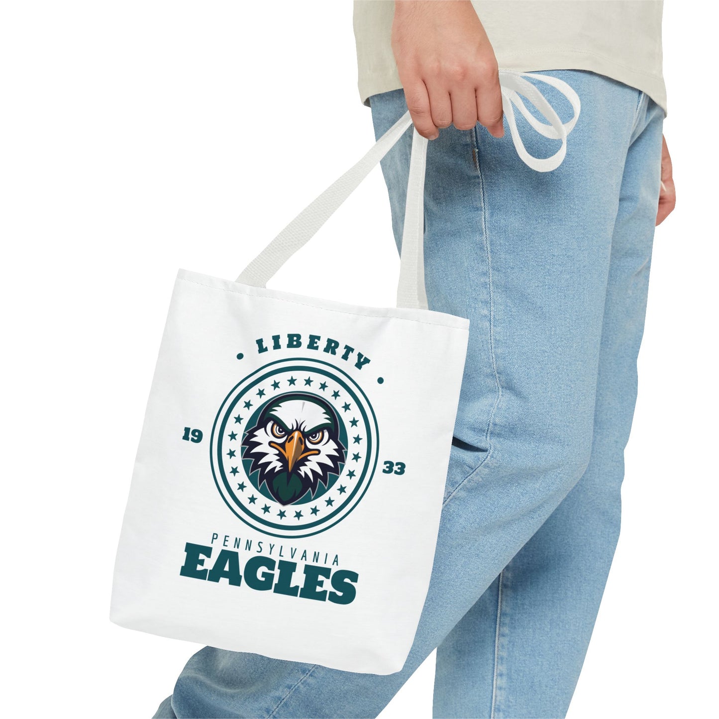 Tote Bag Liberty Eagles Football Fan Design