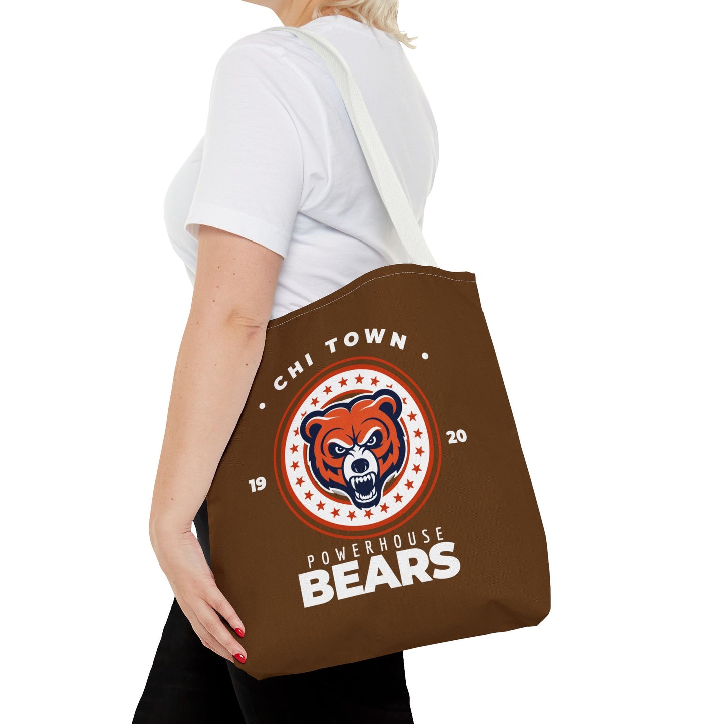 Tote Bag - Chi Town Bears Football Design for Fans and Supporters Great Gift Idea