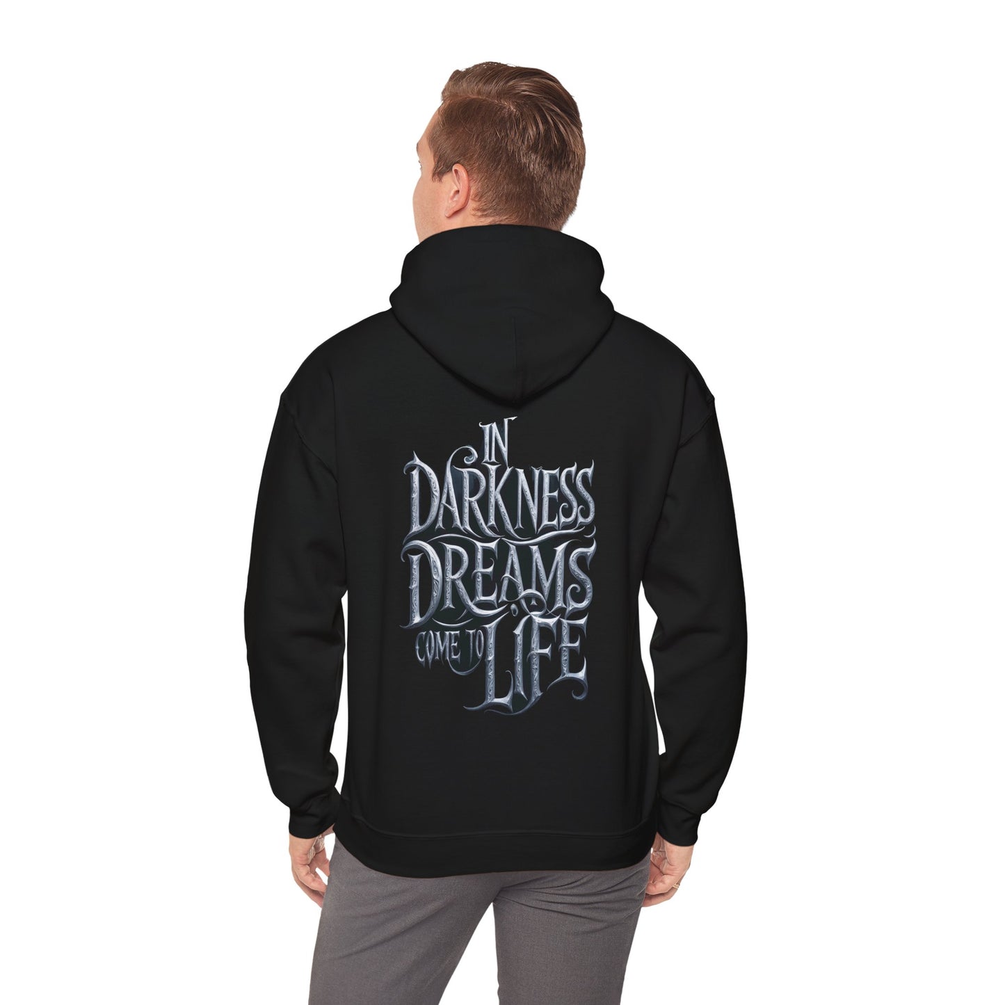 Gothic Hoodie 'In darkness dreams come to life'