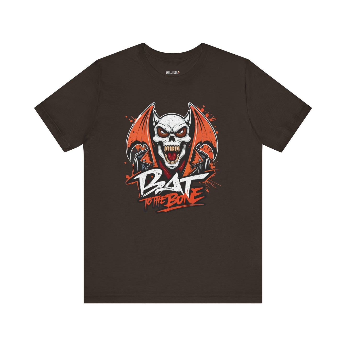 Bat To The Bone.  Halloween theme Unisex Jersey Short Sleeve Tee