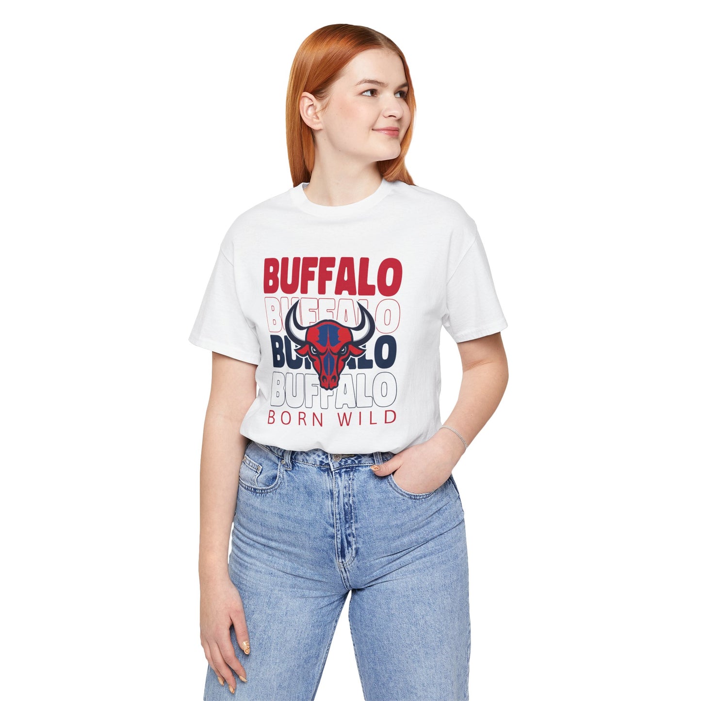 Football Tee Shirt - Buffalo Football Inspired Design