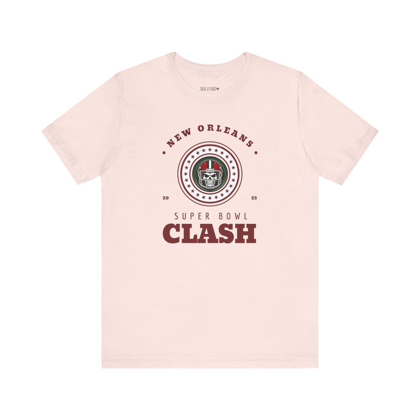 Football Tee - New Orleans 2025 Super Bowl Clash Design