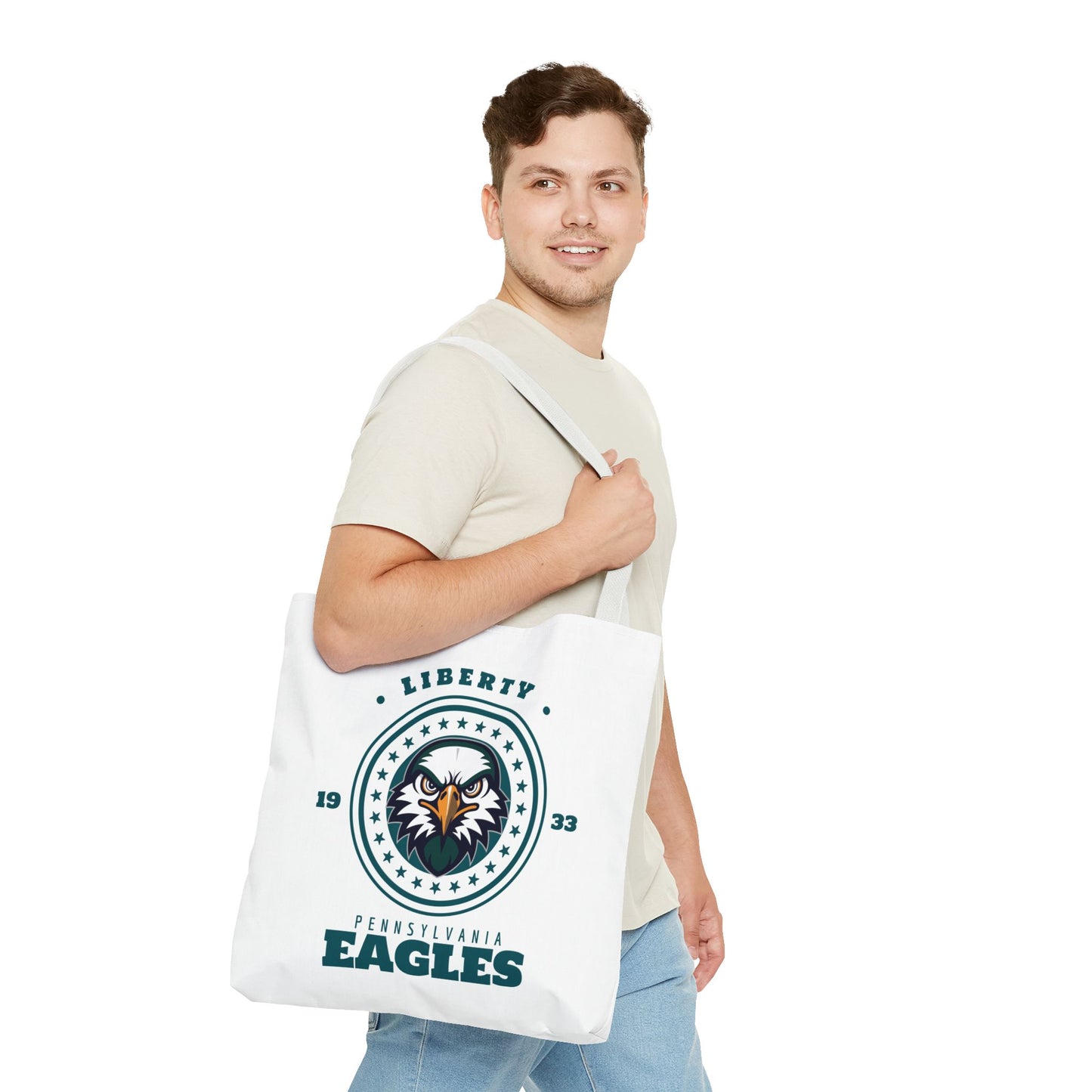 Tote Bag Liberty Eagles Football Fan Design