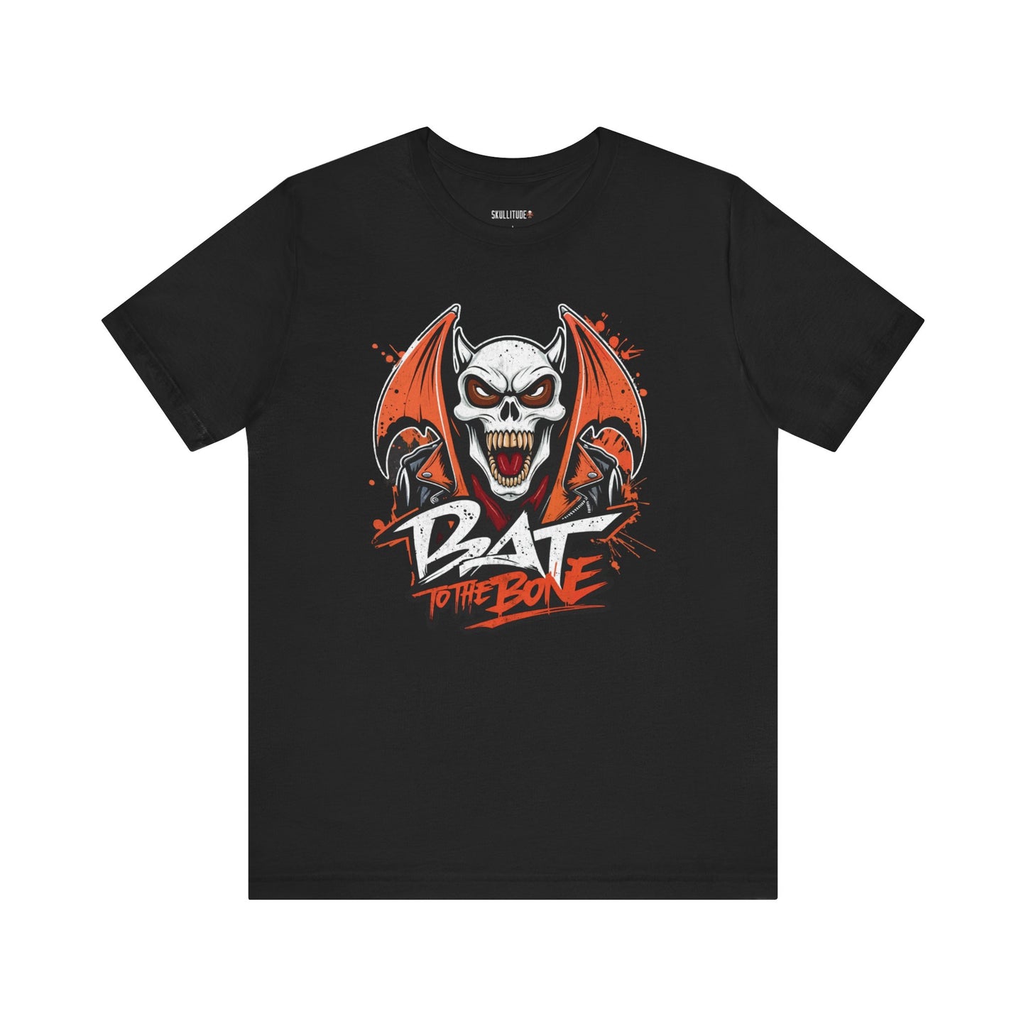 Bat To The Bone.  Halloween theme Unisex Jersey Short Sleeve Tee