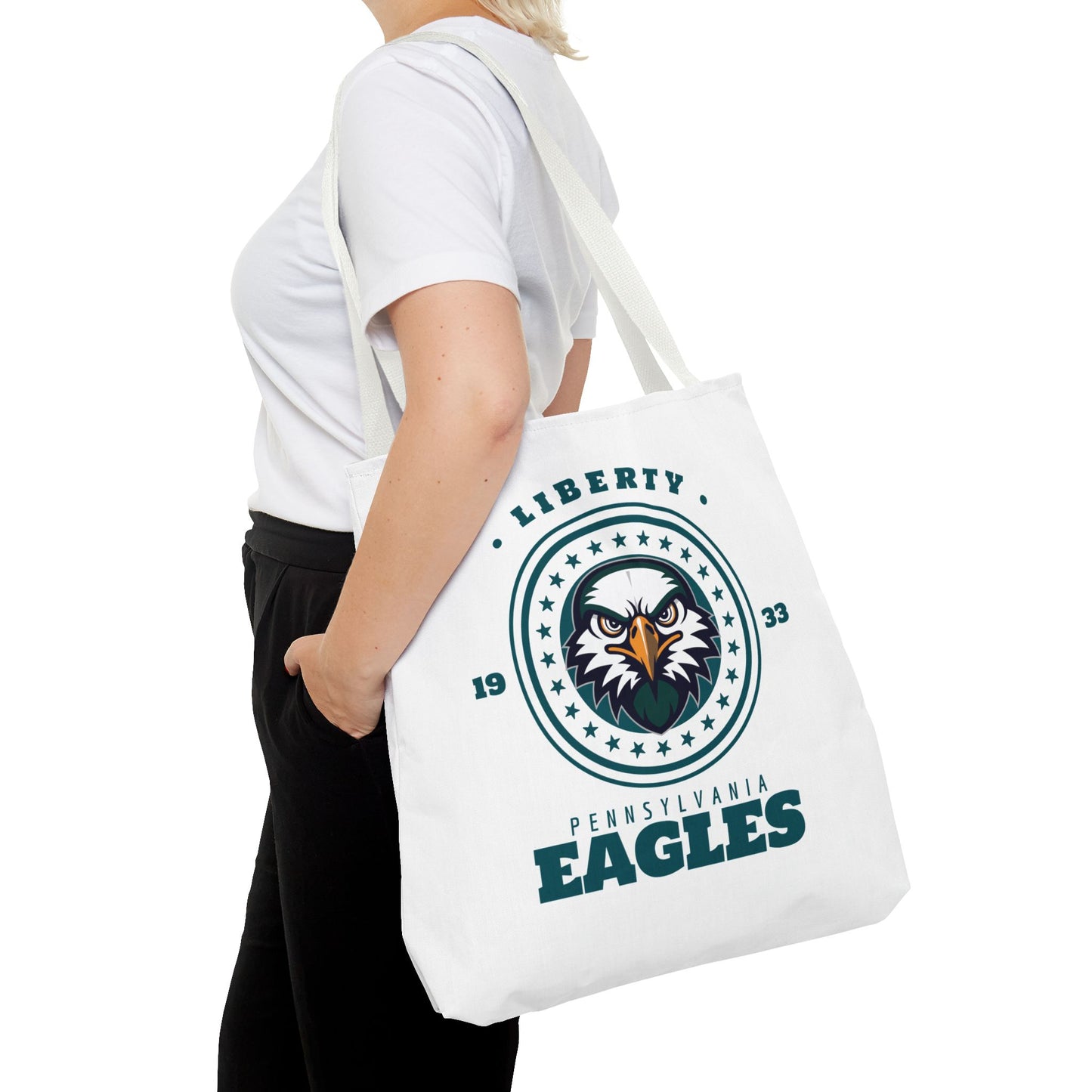 Tote Bag Liberty Eagles Football Fan Design