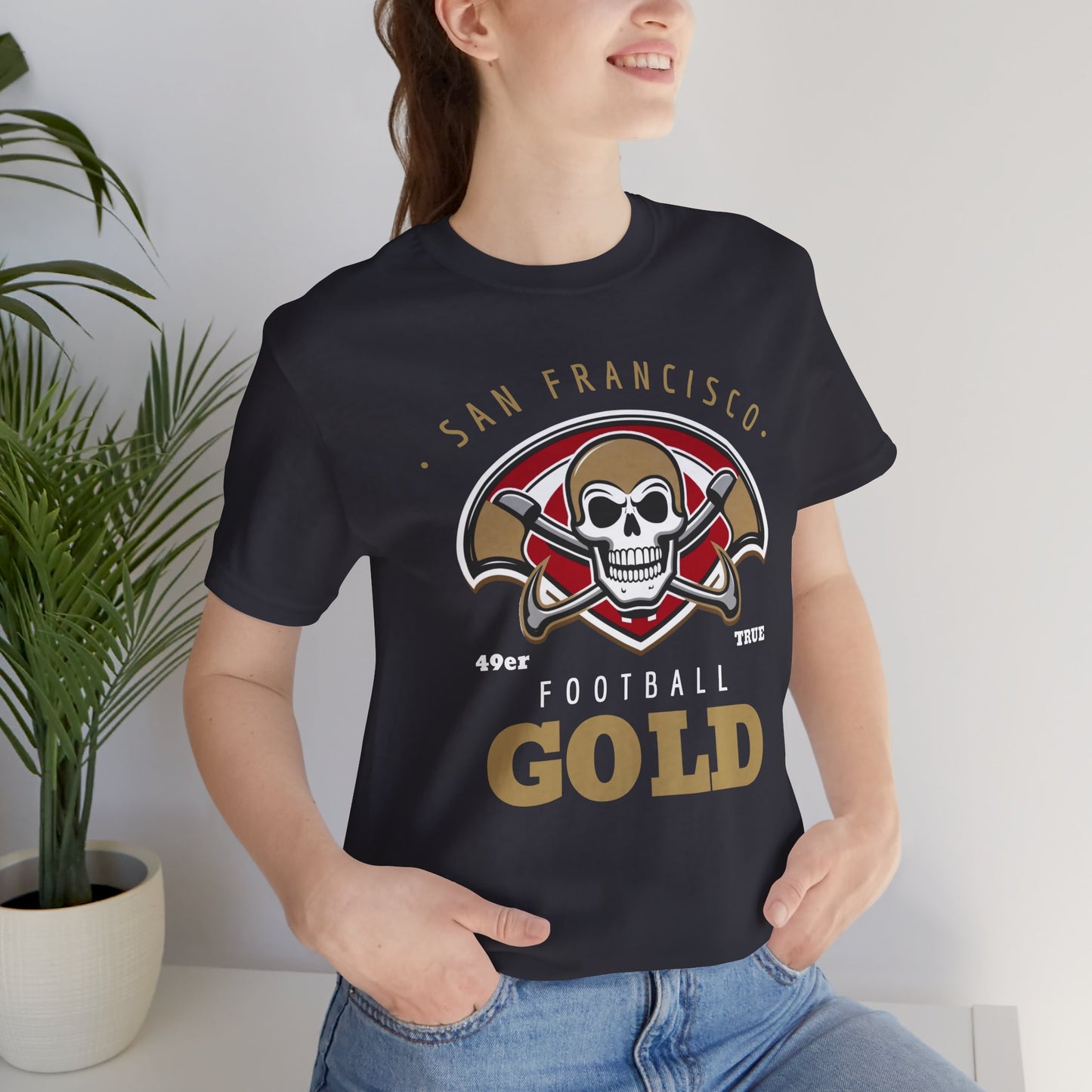 San Francisco Football Gold Unisex Tee - For 49ers Fans