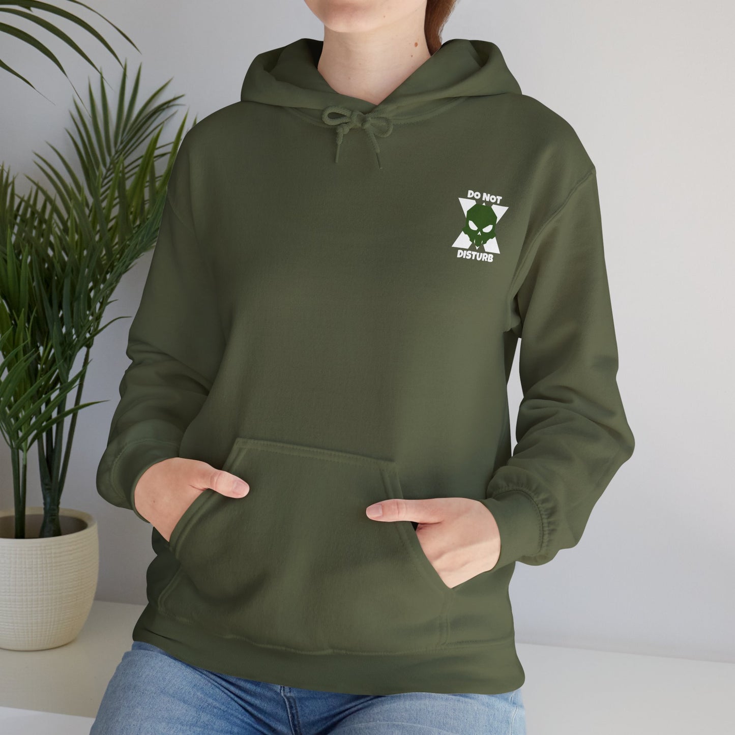 Skull Cross Unisex Hoodie - Do Not Disturb Design