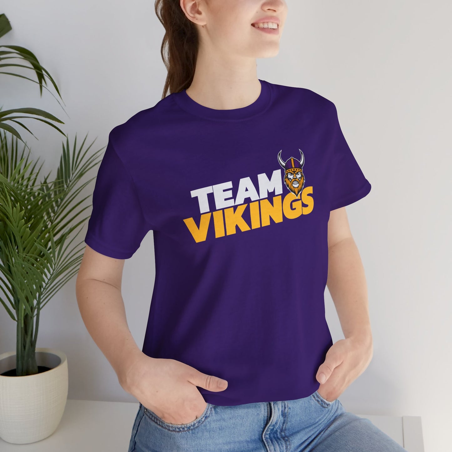 Football Tee - Team Vikings Inspired Design for Fans