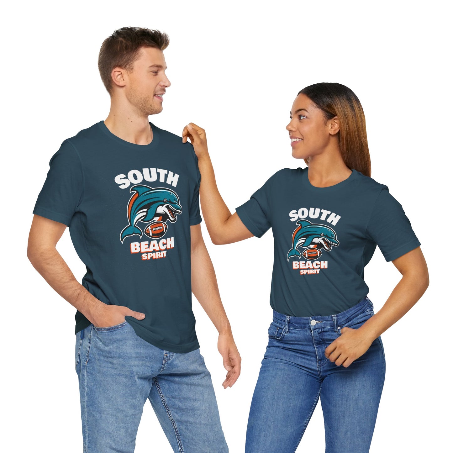 T-Shirt South Beach Spirit Dolphin Super Bowl Celebration Tee