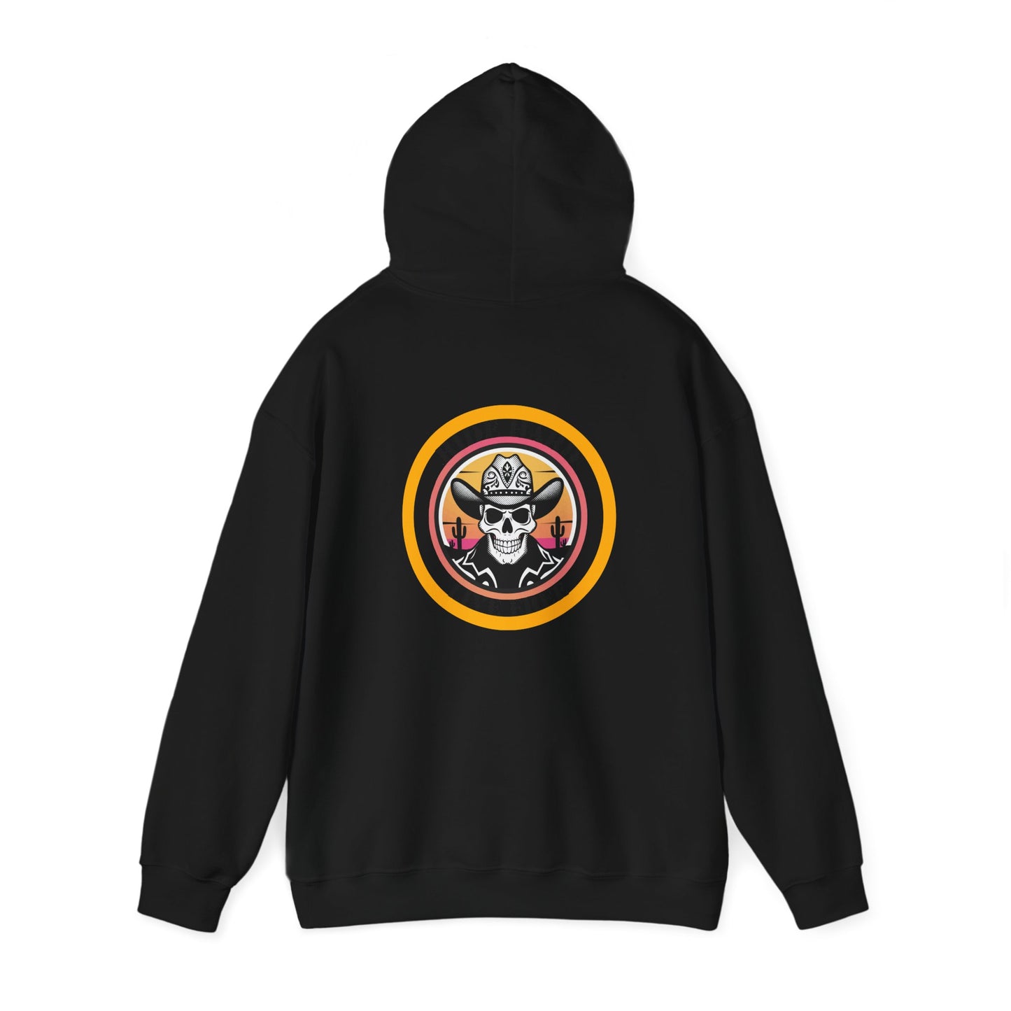 Ride Hard Live Free Cowgirl Rodeo Sunset Skull Hoodie