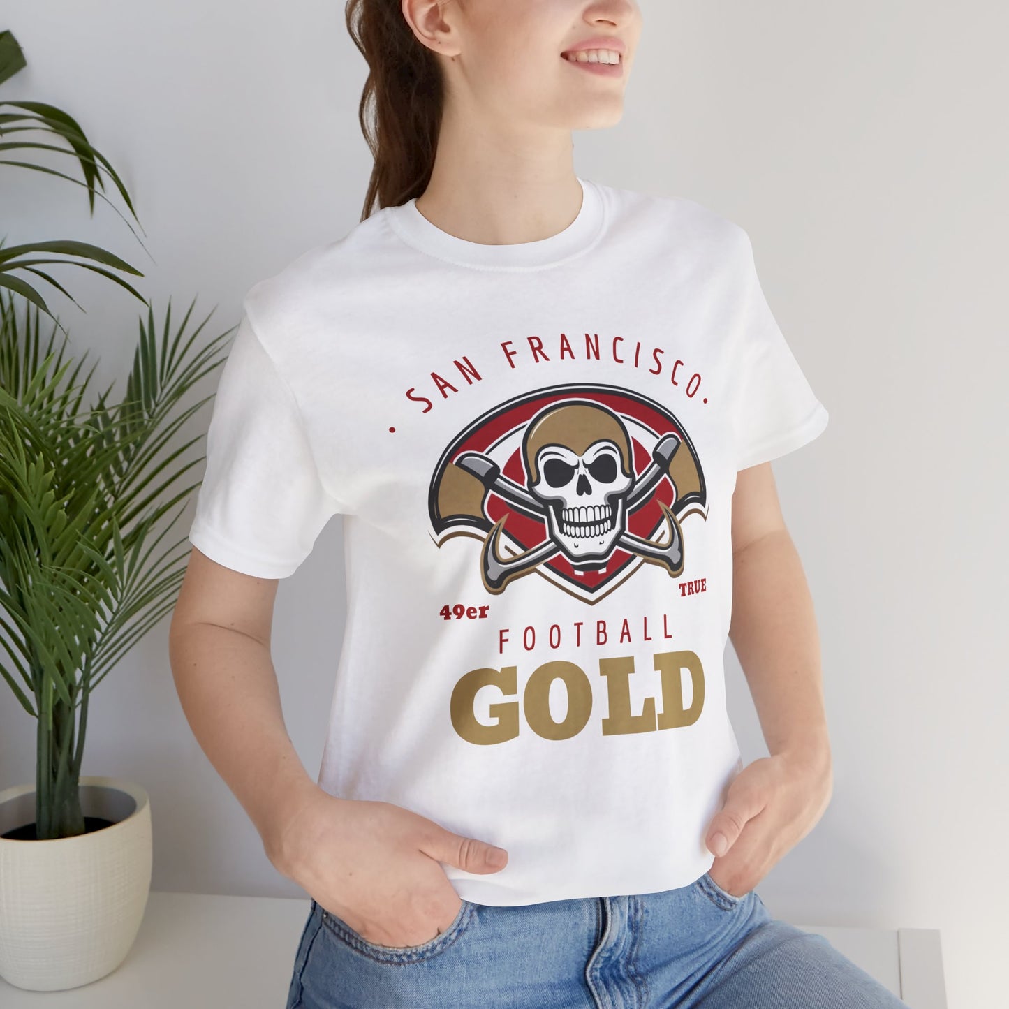 San Francisco Football Gold Unisex Tee - For 49ers Fans