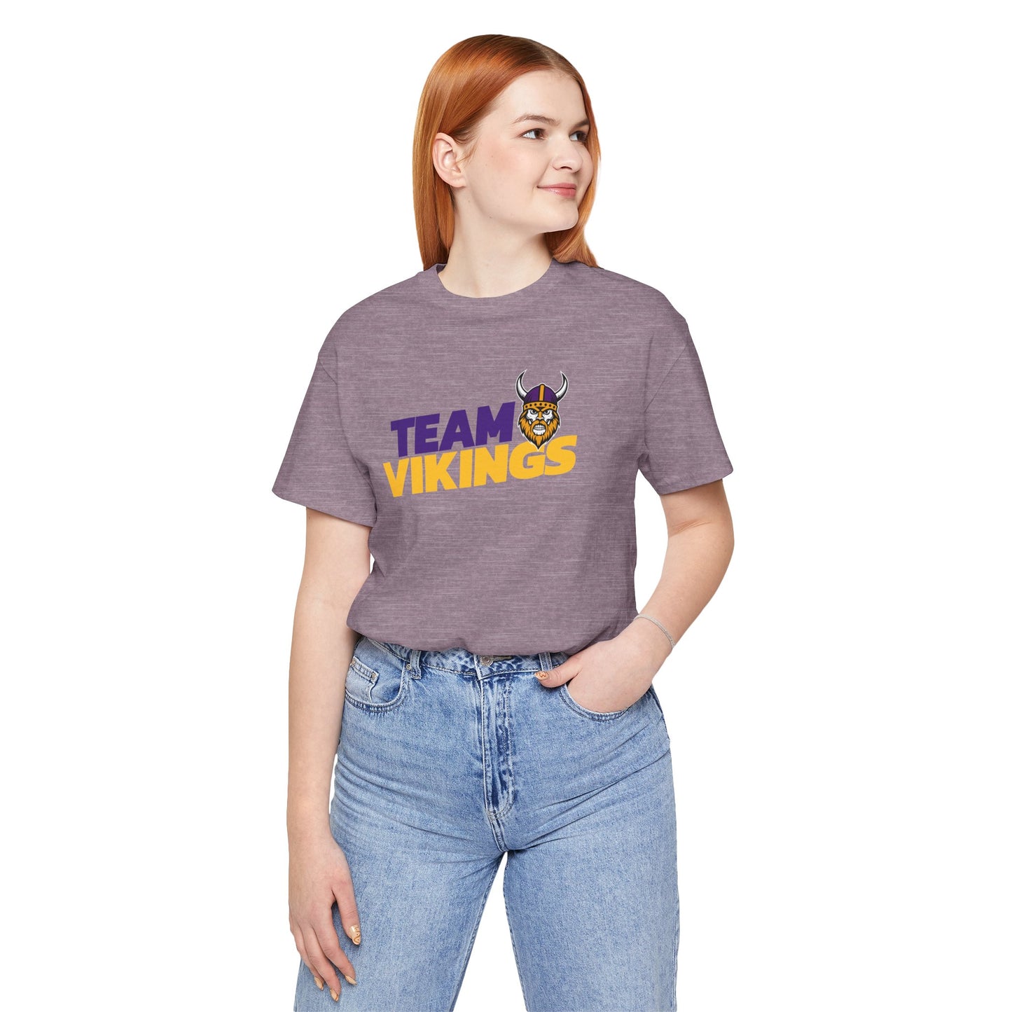 Football Tee - Team Vikings Inspired Design for Fans