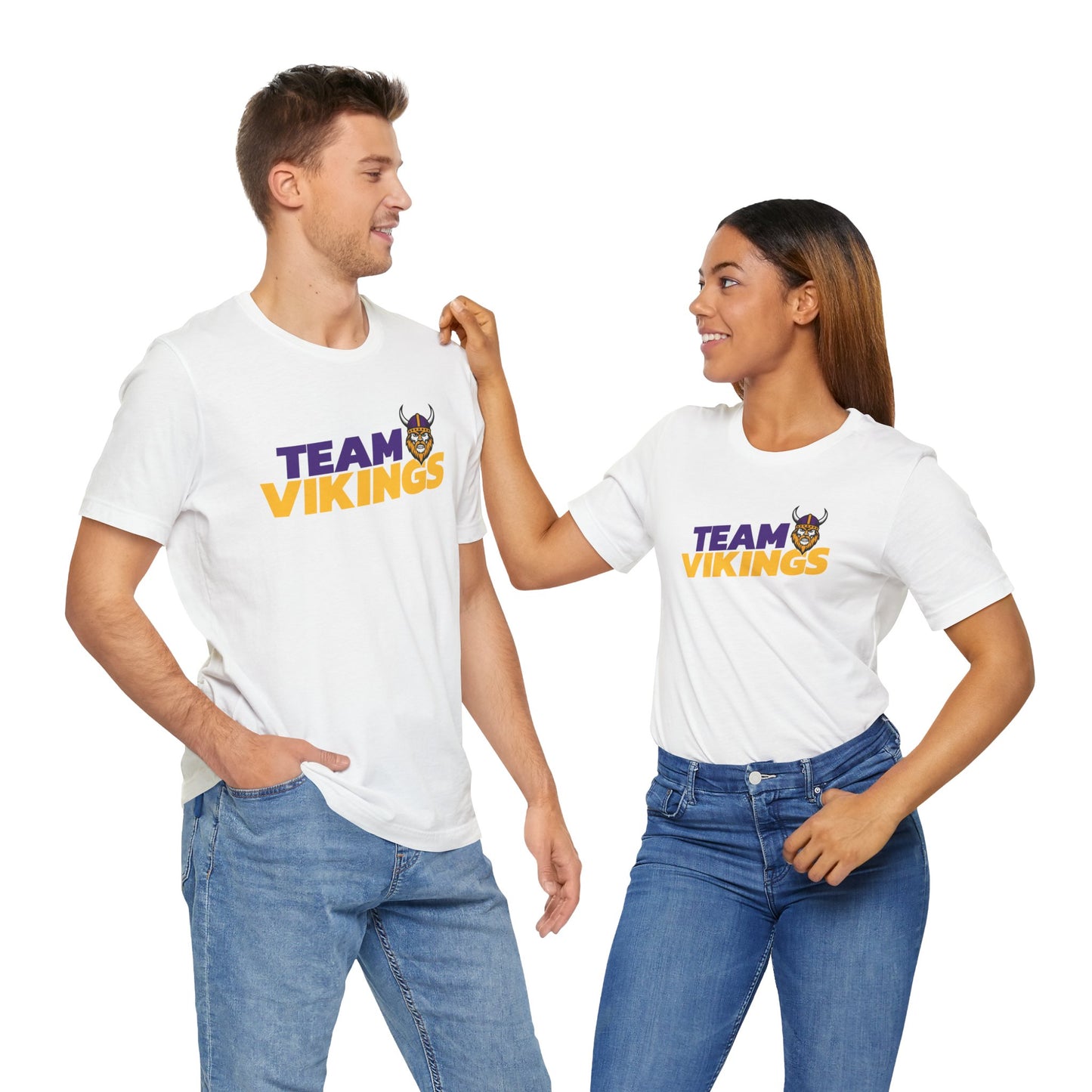 Football Tee - Team Vikings Inspired Design for Fans