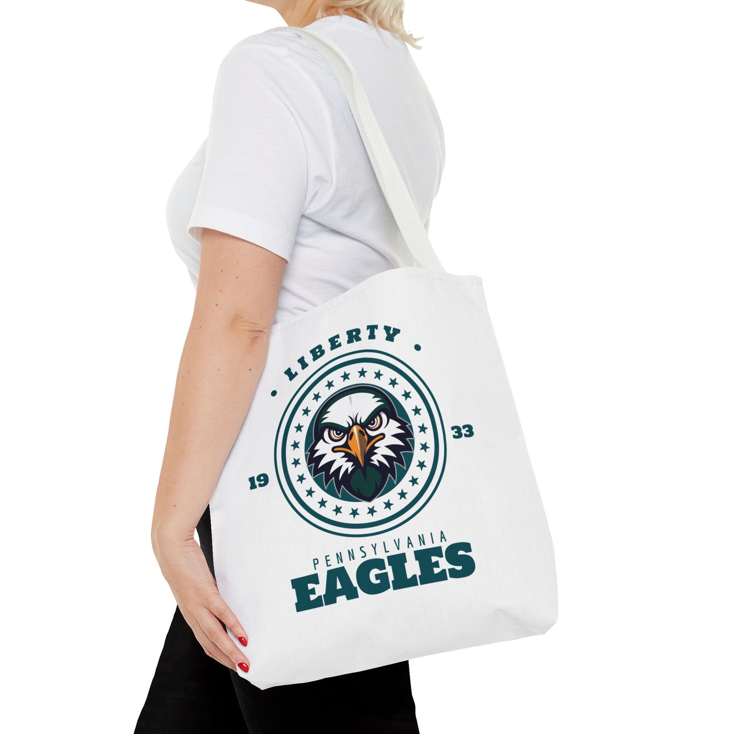 Tote Bag Liberty Eagles Football Fan Design