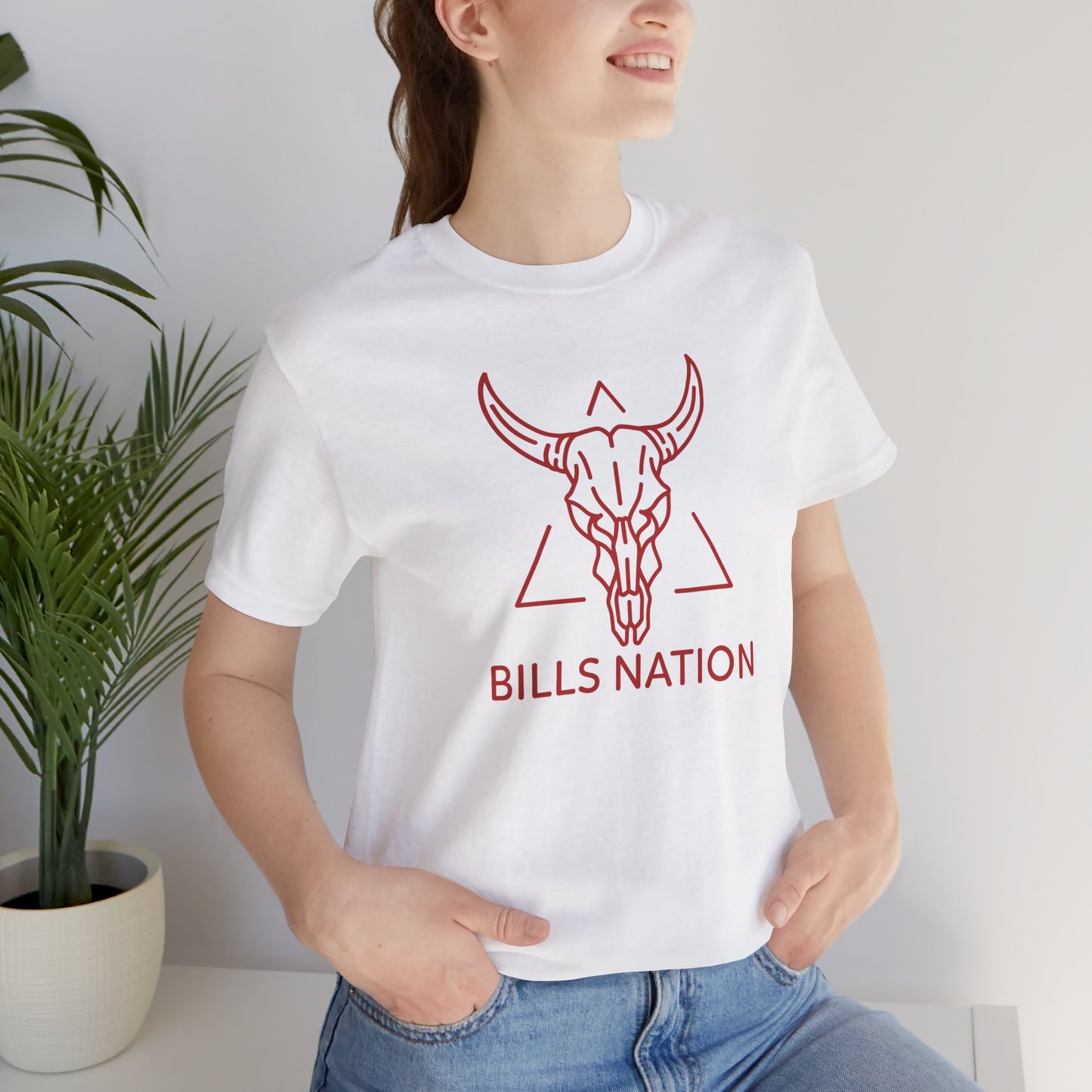 Football Fan Unisex Tee - Bills Nation Buffalo Bills Minimalist Design