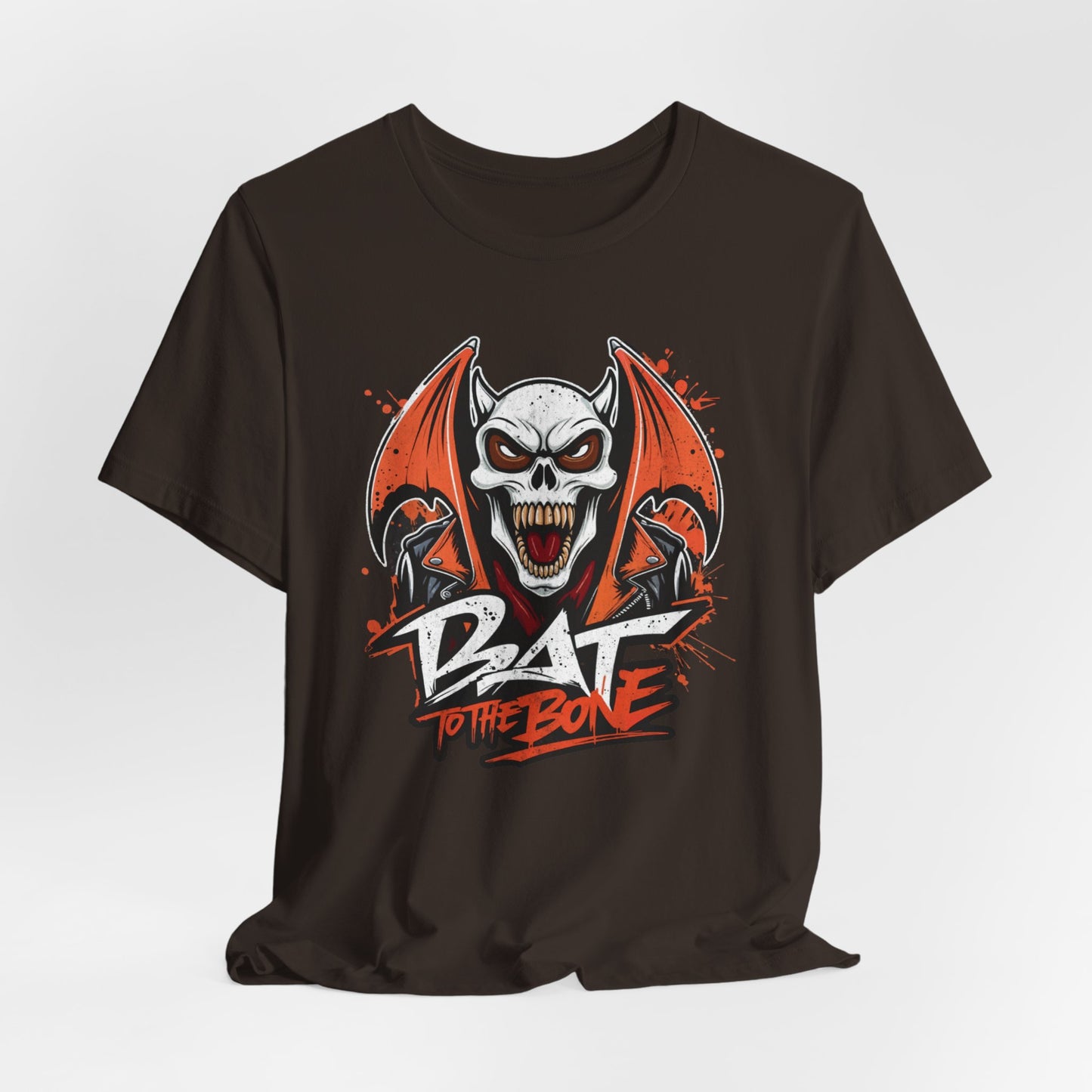 Bat To The Bone.  Halloween theme Unisex Jersey Short Sleeve Tee