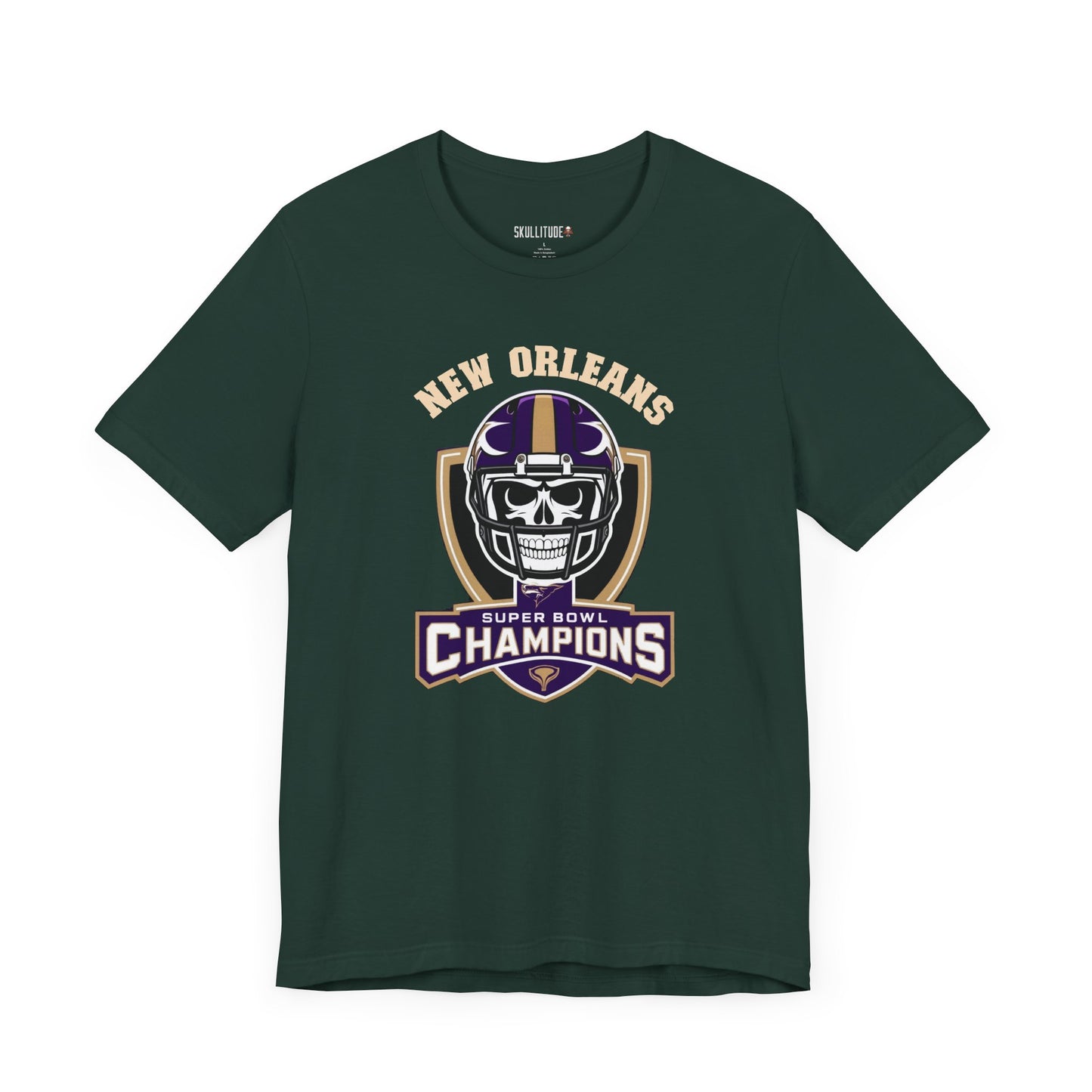 T-Shirt - New Orleans Super Bowl Champions College Style Football Logo Design