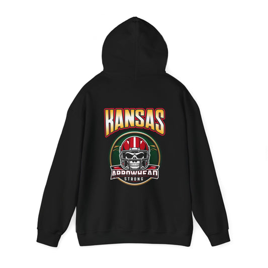 Hooded Sweatshirt - Kansas Arrowhead Strong Super bowl Inspired Graphic Tee