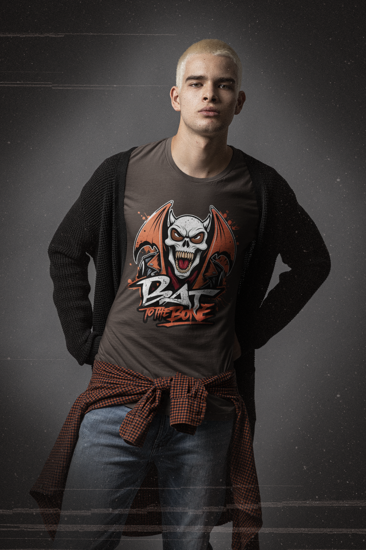 Bat To The Bone.  Halloween theme Unisex Jersey Short Sleeve Tee