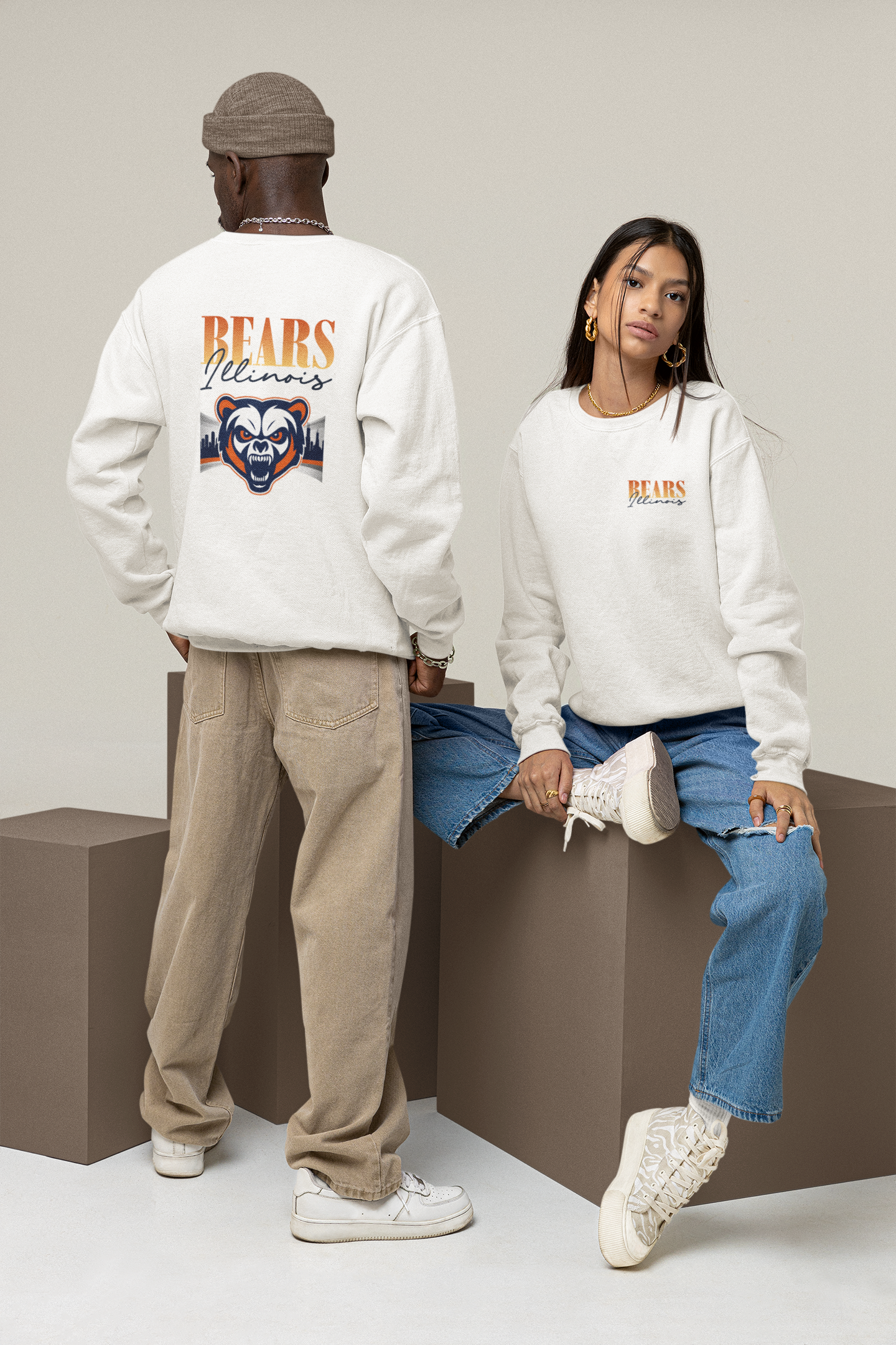 Illinois Bears Crewneck Sweatshirt