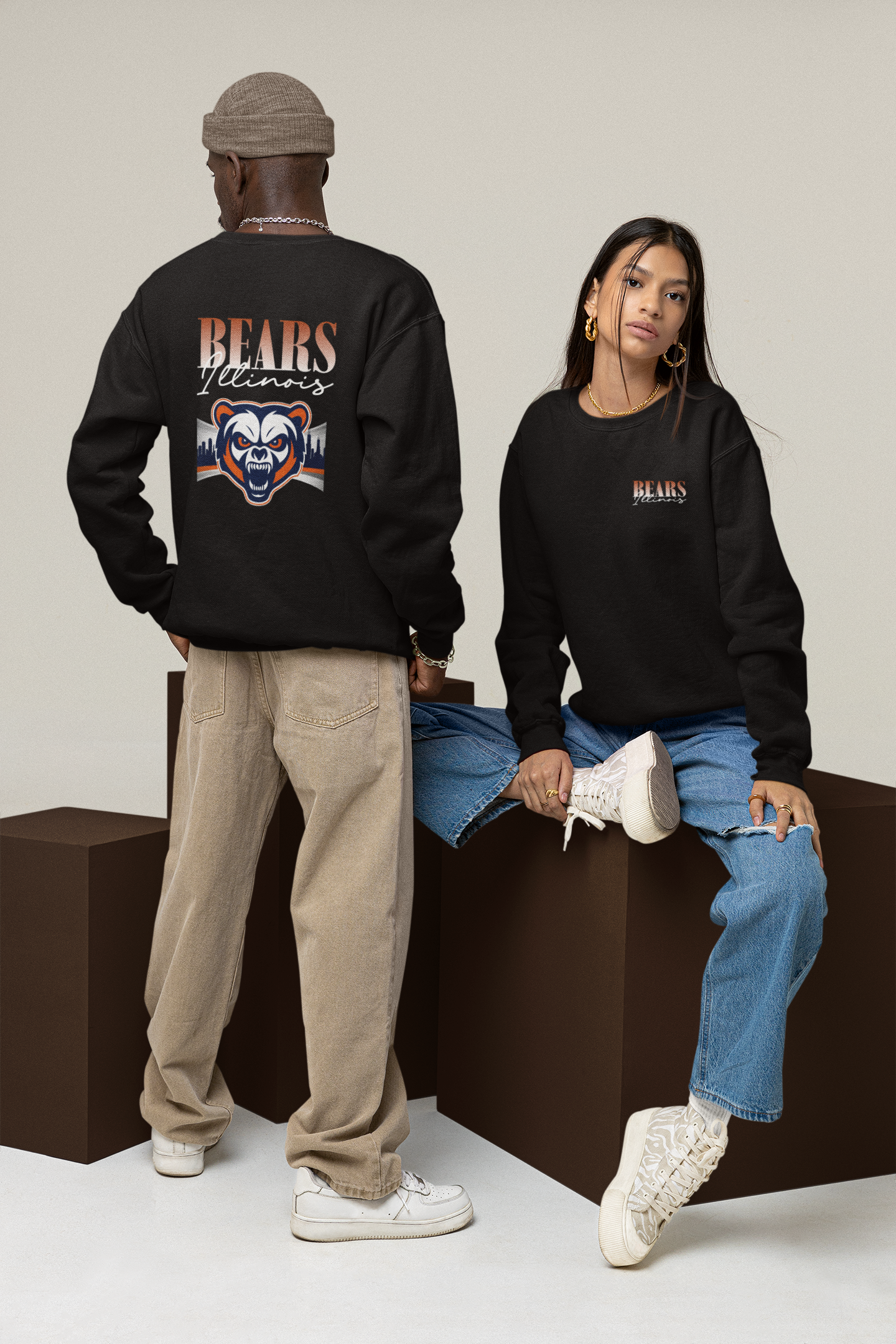 Illinois Bears Crewneck Sweatshirt