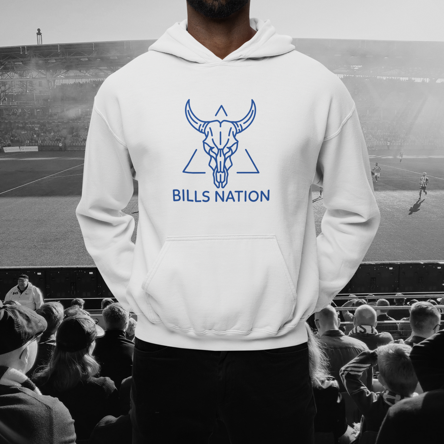 Buffalo Bills Skull Hoodie - Sports Fans Gift Idea