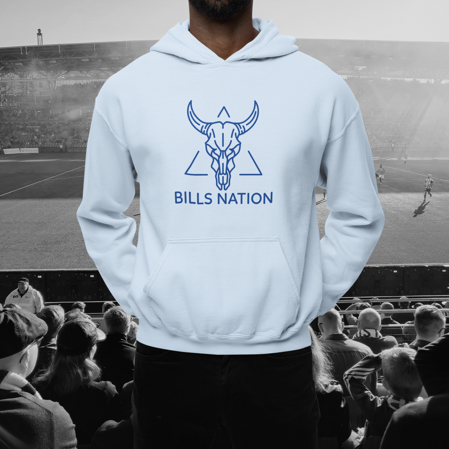 Buffalo Bills Skull Hoodie - Sports Fans Gift Idea