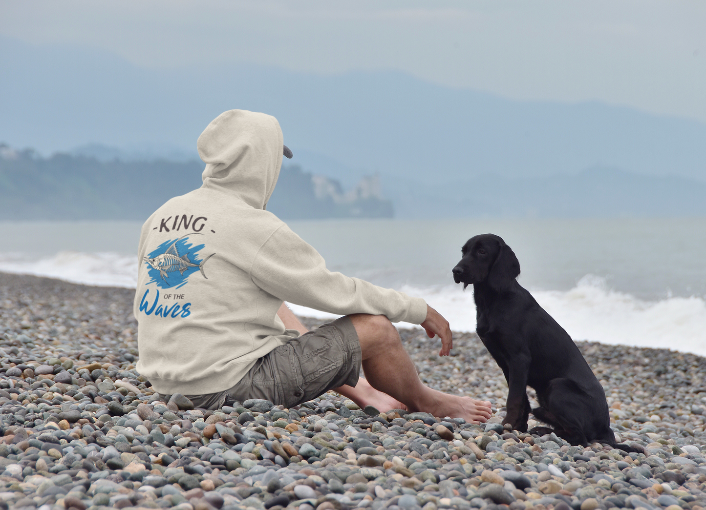 King of the Waves, Marlin fish design, Unisex Heavy Blend™ Hooded Sweatshirt