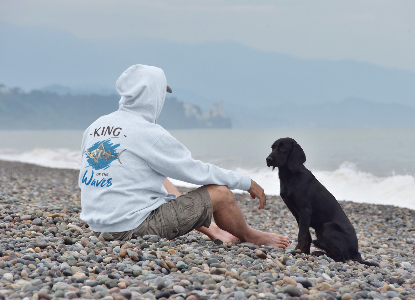 King of the Waves, Marlin fish design, Unisex Heavy Blend™ Hooded Sweatshirt