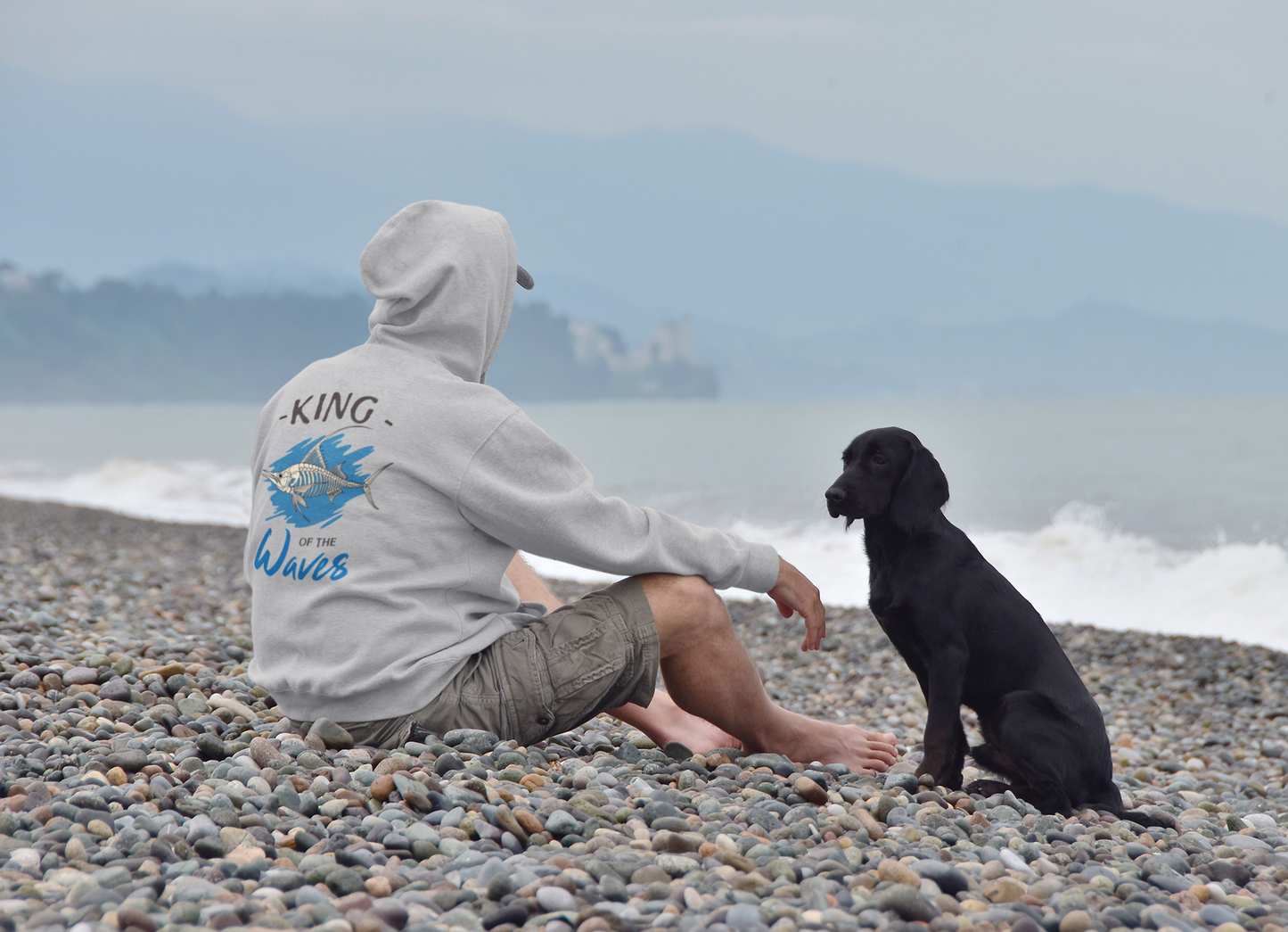 King of the Waves, Marlin fish design, Unisex Heavy Blend™ Hooded Sweatshirt