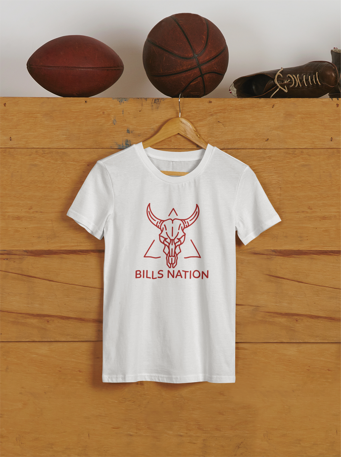 Football Fan Unisex Tee - Bills Nation Buffalo Bills Minimalist Design