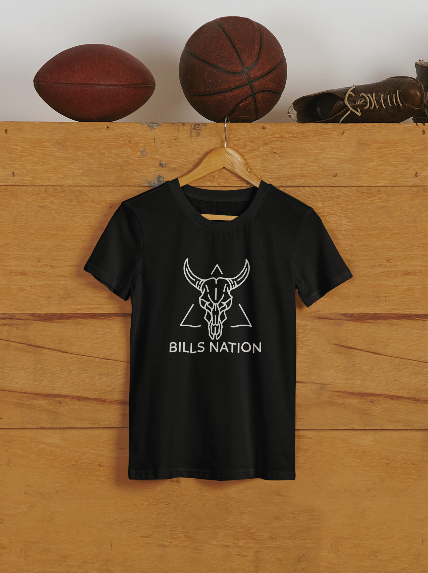 Football Fan Unisex Tee - Bills Nation Buffalo Bills Minimalist Design