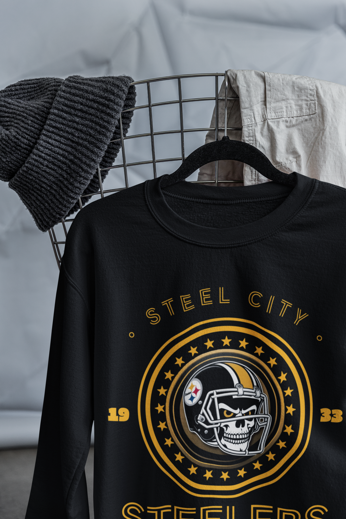 Steelers Crewneck Sweatshirt, Pittsburgh football