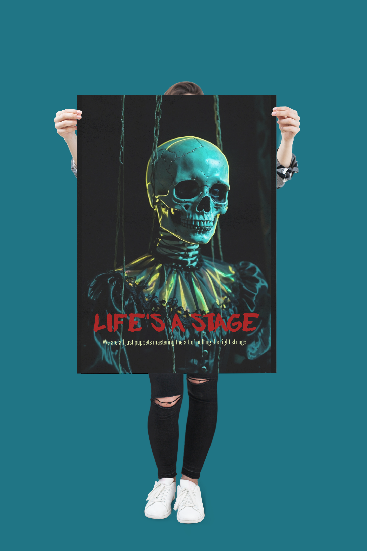 Life' a Stage.  Skeleton Art