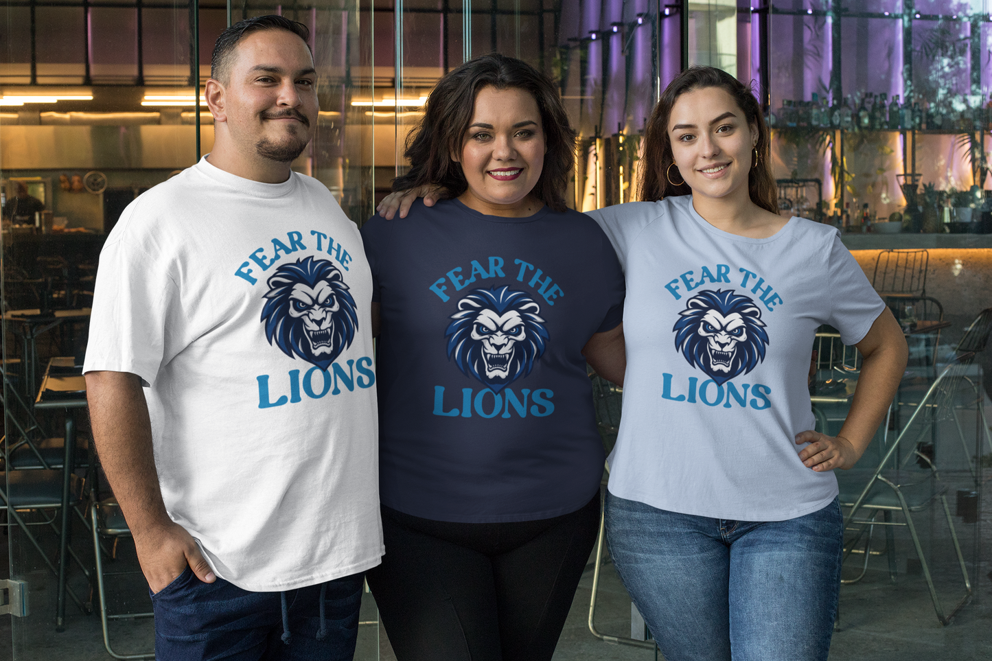 Football T-Shirt Fear the Lions Super Bowl Inspired Tee