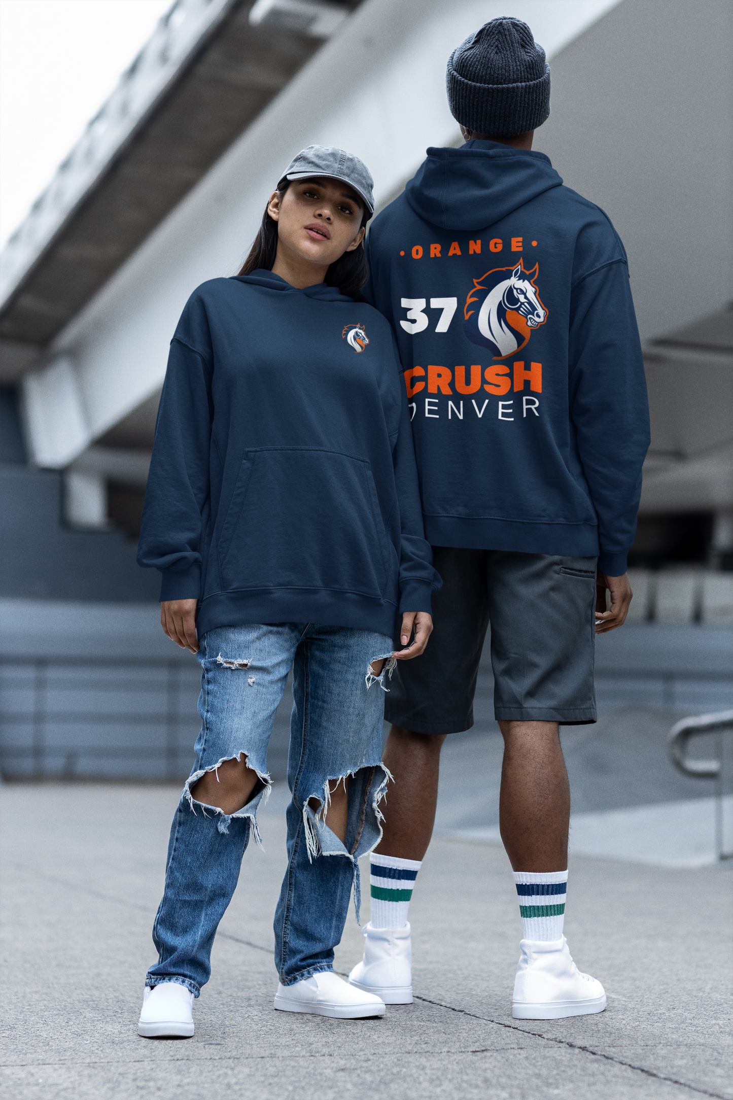 Denver Broncos Hoodie - Orange Crush Sweatshirt for Fans and Supporters