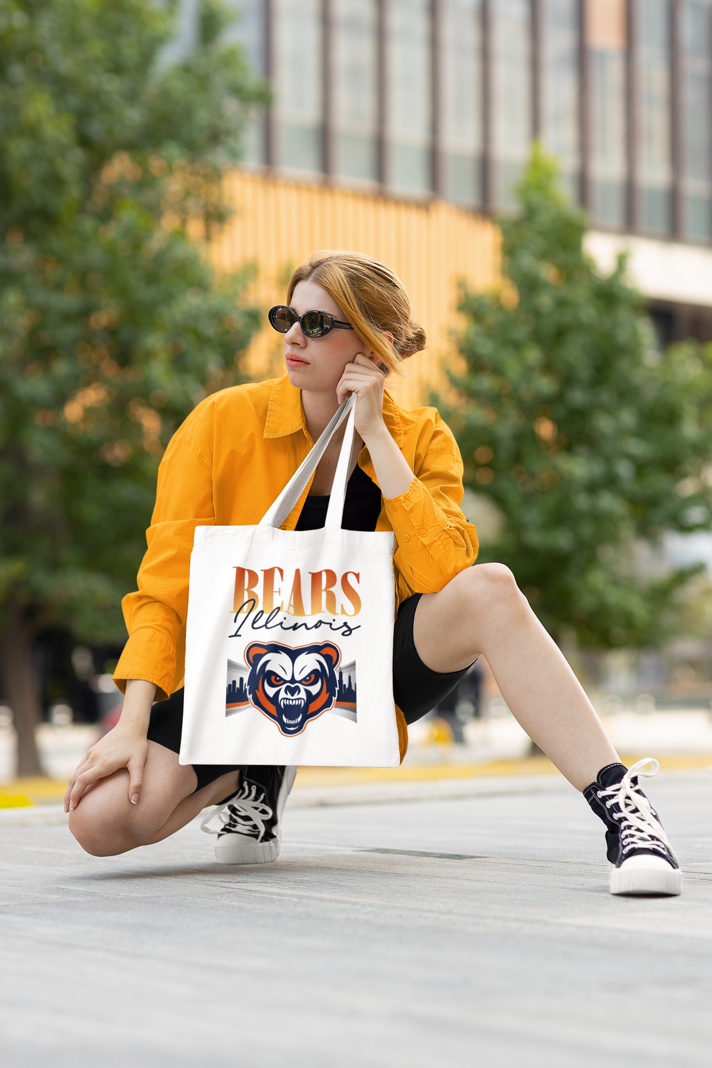 Illinois Football Tote Bag for Bears Fans